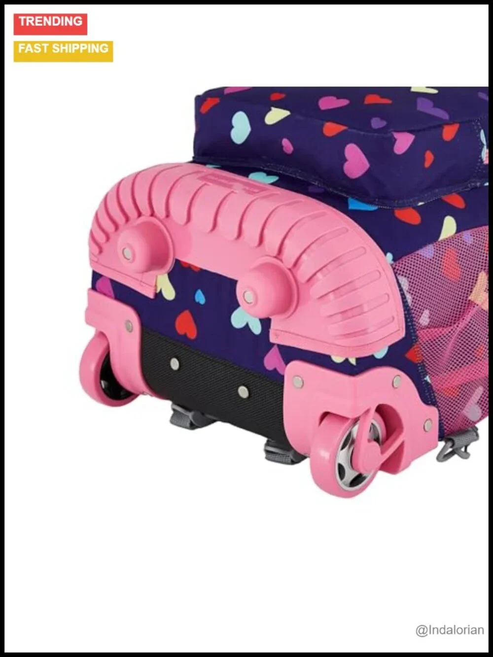 Travelers Club 4 Piece Rolling Backpack Set with Lunch Bag and Pencil Pouch